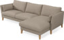 Winston - 3-sits soffa med schäslong, vändbar - Beige