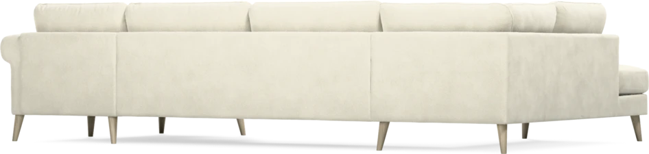 Bridge - 3-sits soffa med divan vänster och schäslong höger - Vit