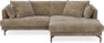 Harper - 4-sits med schäslong XL höger - Brun