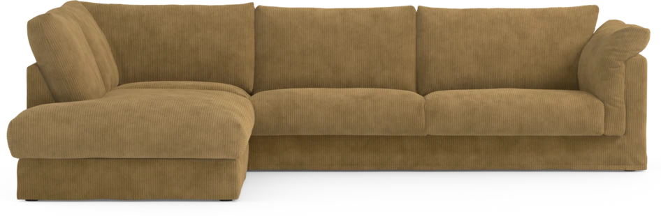 Cherrie Klädsel - Klädsel till 3-sits soffa med divan vänster - Gul