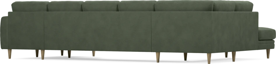 Eden - 3-sits soffa med divan vänster och schäslong höger - Grön