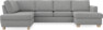 Friday - 3-sits soffa med divan vänster och schäslong höger - Grå