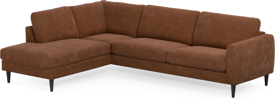 Bridge - 3-sits soffa med divan vänster - Orange