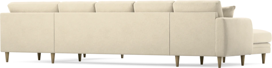 Eden - 3-sits soffa med schäslong vänster och divan höger - Beige