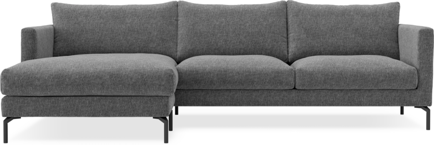 Impression Delux - 3-sits soffa med schäslong vänster - Grå