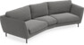 Madison - 3-sits soffa svängd, 90 cm - Grå
