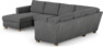 Friday - Hörnsoffa, 3+2-sits med schäslong vänster - Grå
