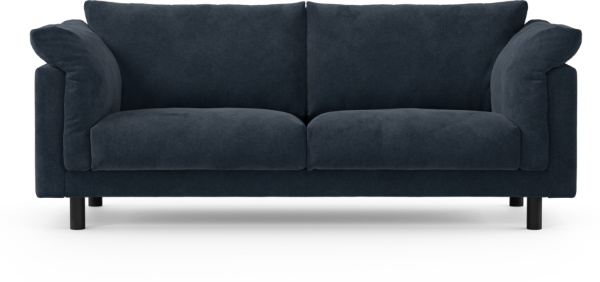 Cherrie - 2,5-sits soffa, fast klädsel - Blå
