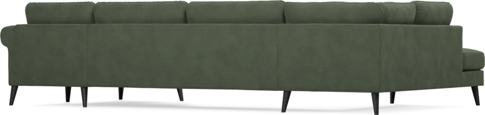 Bridge - 3-sits soffa med divan vänster och schäslong höger - Grön