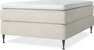 Delux Exclusive - Kontinentalsäng, enkelsäng 140 cm med bäddmadrass - Beige