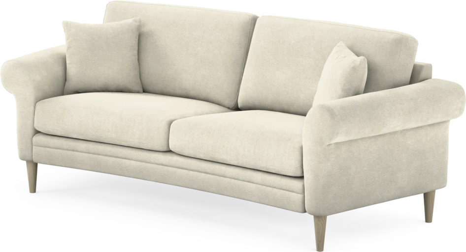Eden - 2,5-sits soffa svängd - Vit