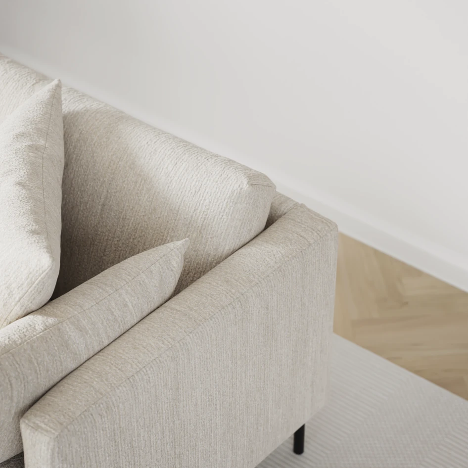 Harper - 4-sits soffa - Vit