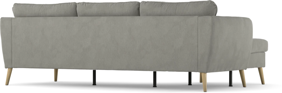 County - 3-sits soffa med flyttbar schäslong - Grå