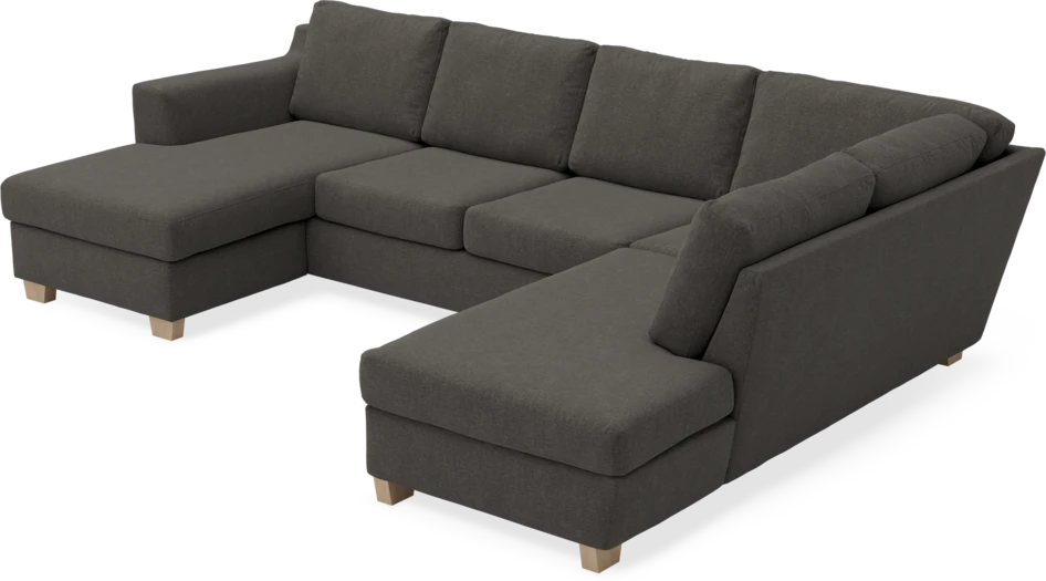 Friday - 3-sits soffa med schäslong vänster och divan höger - Grå