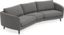 Madison - 3-sits soffa svängd, 90 cm - Grå