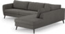 County - 2,5-sits soffa med divan höger - Brun