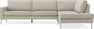 Sierra - 3-sits soffa med divan höger - Beige