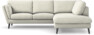 Madison - 2-sits soffa med divan höger - Vit
