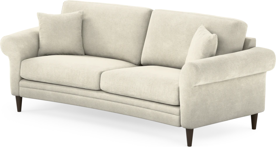 Eden - 2,5-sits soffa svängd - Vit