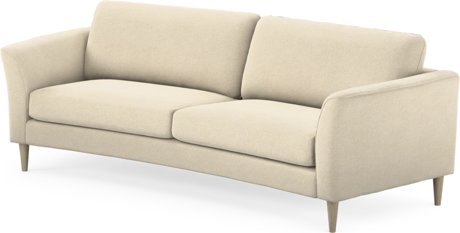 Bridge - 3-sits soffa svängd - Beige