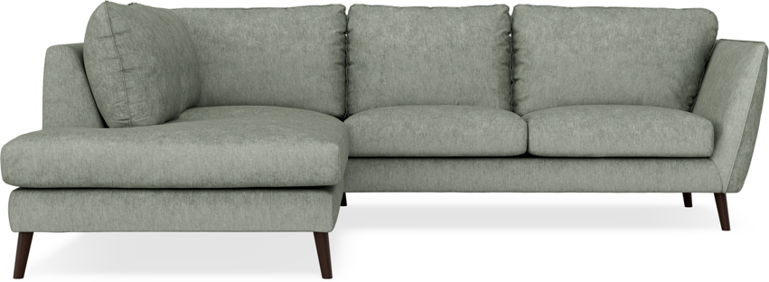 Madison - 2-sits soffa med divan vänster - Turkos