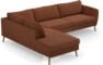 County - 2,5-sits soffa med divan vänster - Orange
