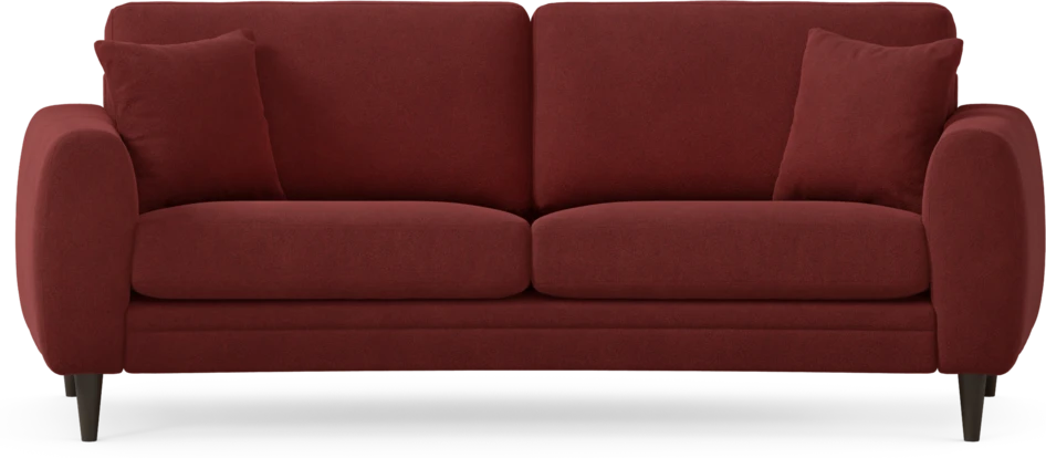 Eden - 2,5-sits soffa svängd - Röd