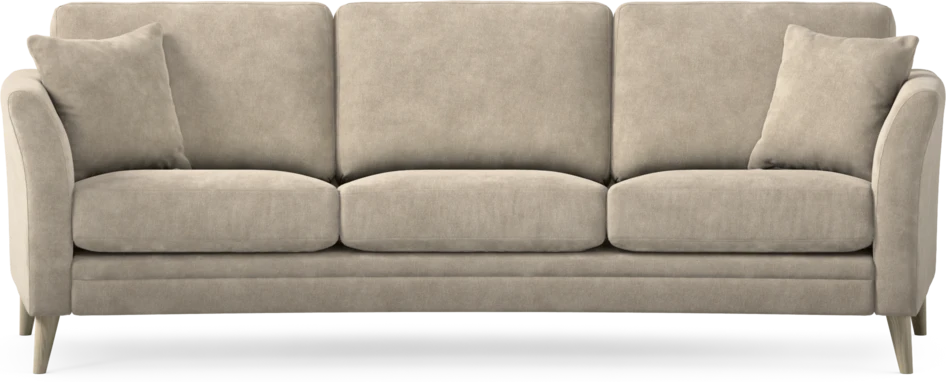 Eden - 3-sits soffa svängd - Beige