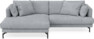 Harper - 4-sits med schäslong XL vänster - Grå