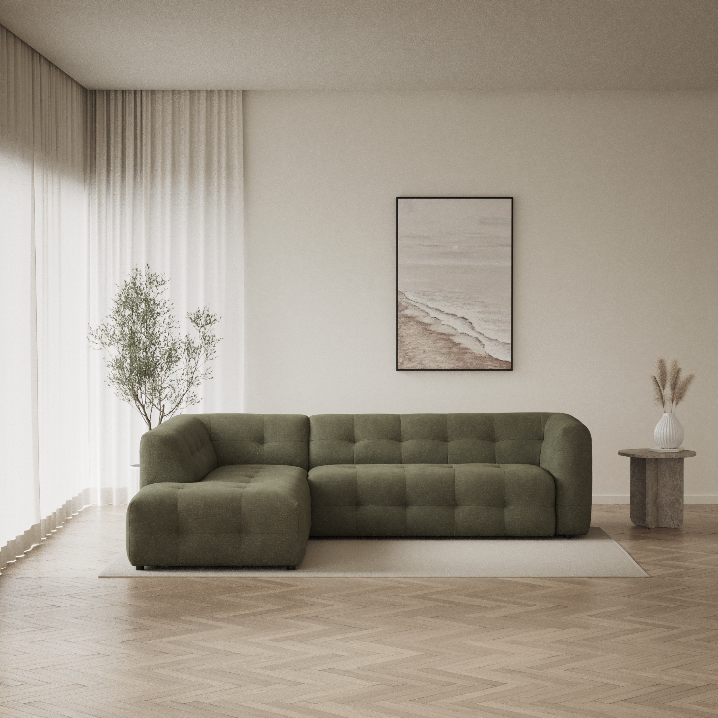 Bella - 3-sits soffa med divan vänster - inspiration