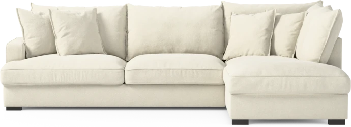 Mila, 3-sits soffa med divan höger