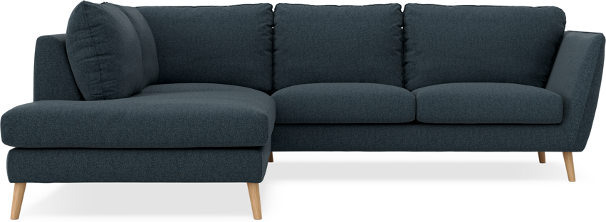 Madison - 2-sits soffa med divan vänster - Turkos