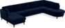 Eden - 3-sits soffa med schäslong vänster och divan höger - Blå