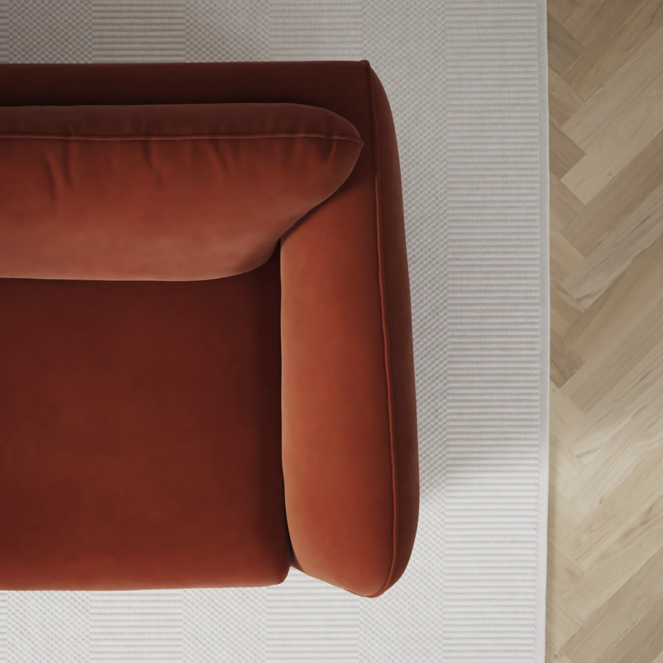 Madison Lux - 2-sits soffa - Röd