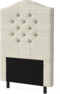 New York välvd - Sänggavel, 90-210 cm - Beige
