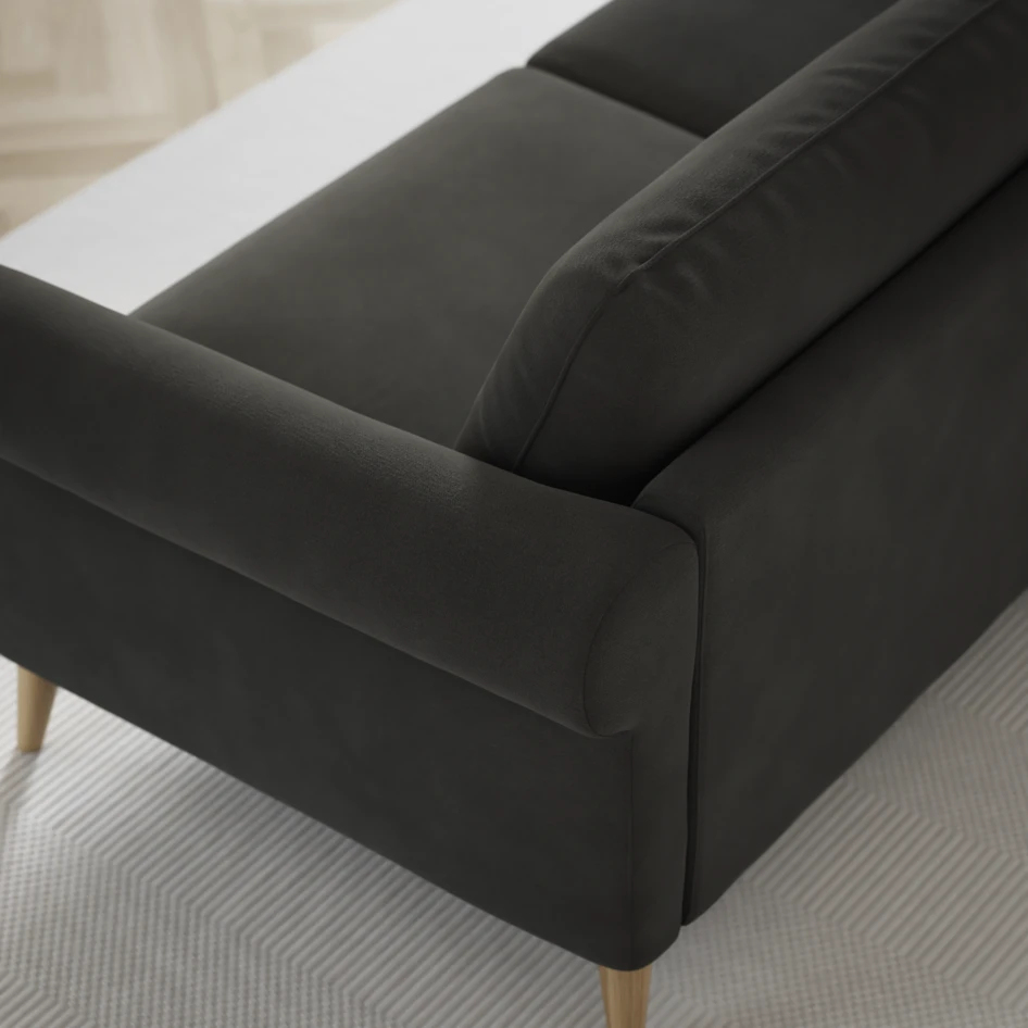 Bridge - 3-sits soffa med schäslong vänster och divan höger - Grå