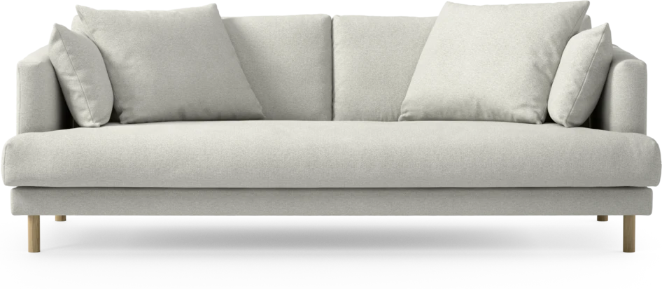 Harper - 3-sits soffa, hel dyna - Vit