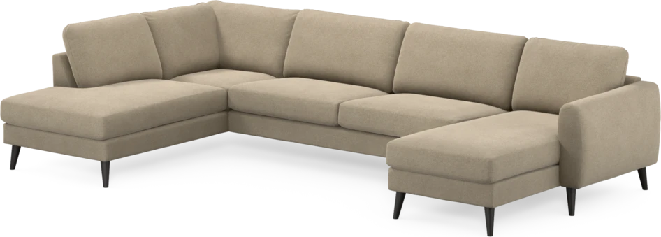 Bridge - 3-sits soffa med divan vänster och schäslong höger - Beige