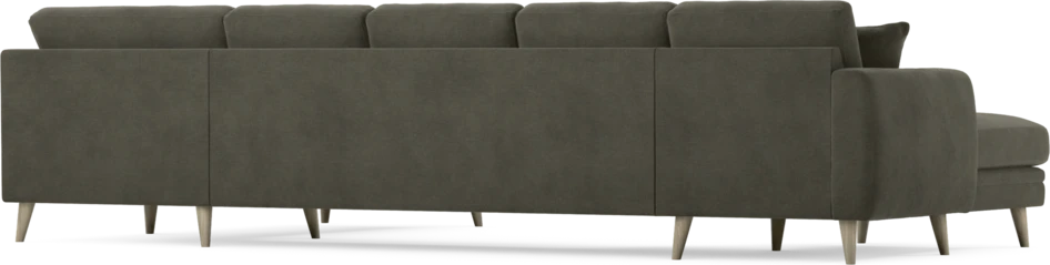 Eden - 3-sits soffa med schäslong vänster och divan höger - Grå