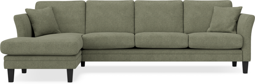 Eden - 3-sits soffa med schäslong - Grön