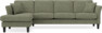 Eden - 3-sits soffa med schäslong - Grön