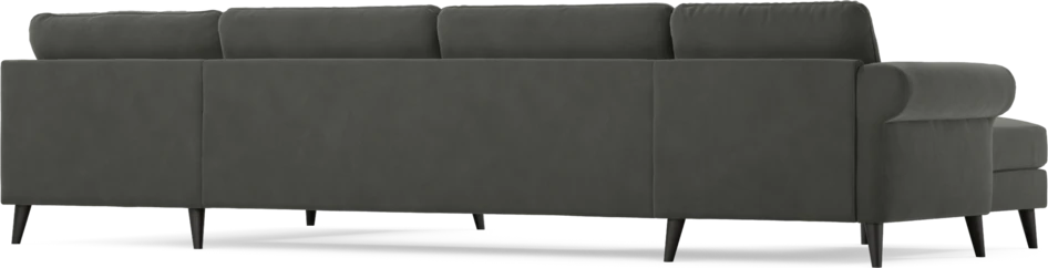 Bridge - 3-sits soffa med schäslong vänster och divan höger - Grå