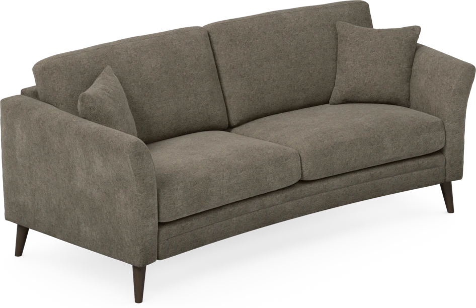 Eden - 2,5-sits soffa svängd - Brun