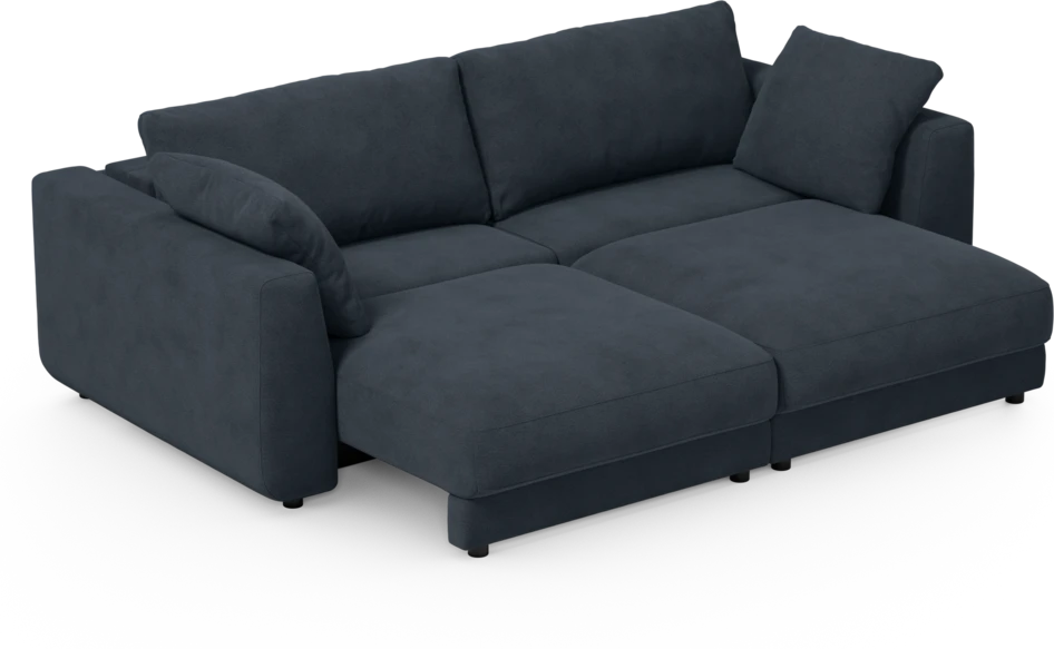 Amie - Bäddsoffa 3-sits - Blå