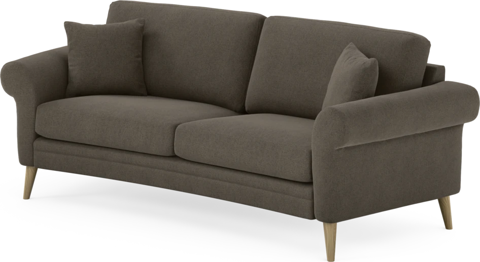 Eden - 2,5-sits soffa svängd - Brun