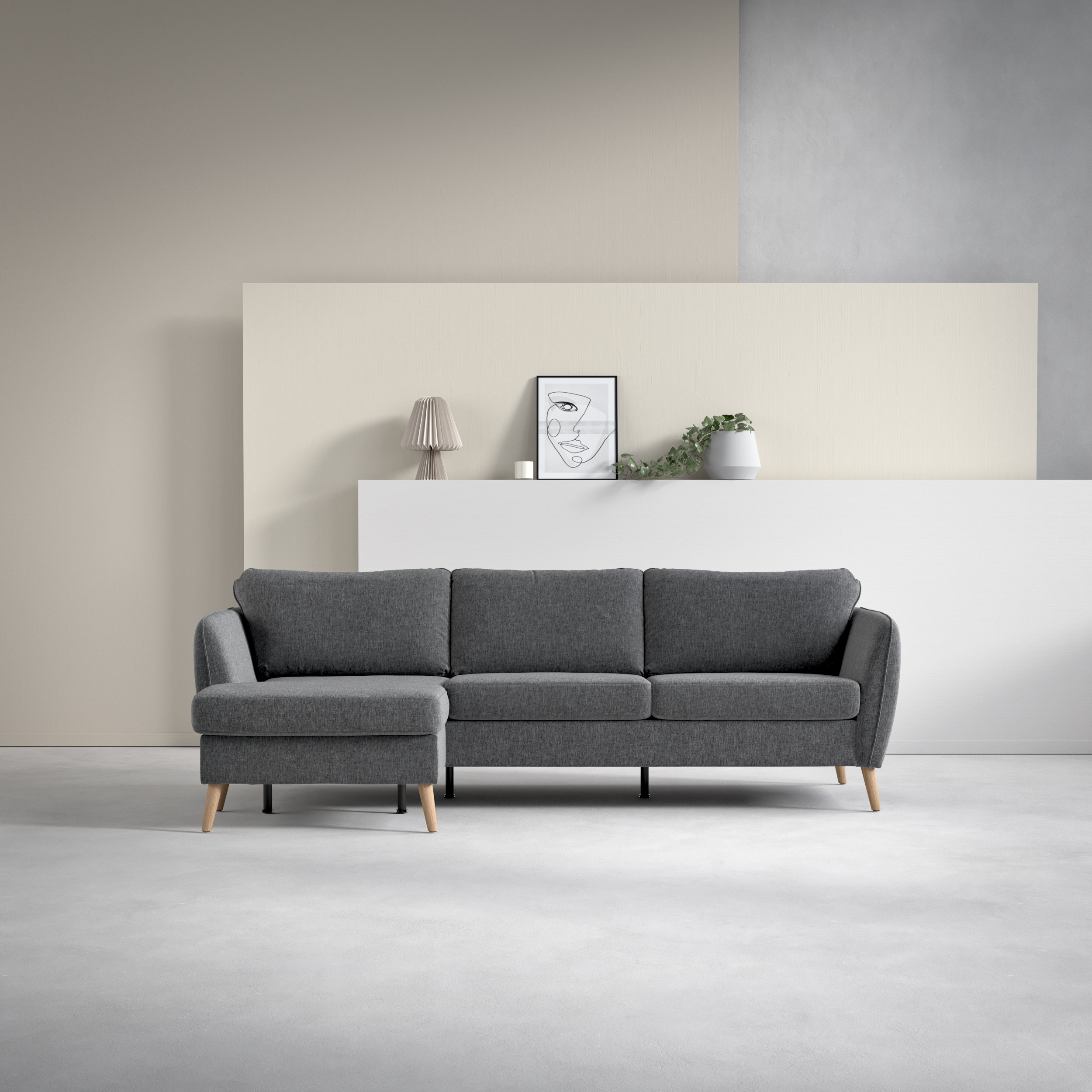 County - 3-sits soffa med flyttbar schäslong - inspiration