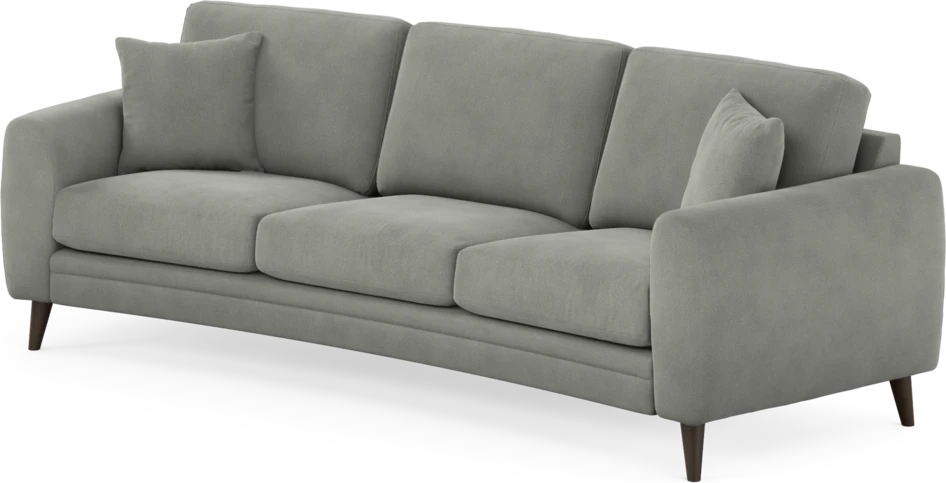 Eden - 3-sits soffa svängd - Grå