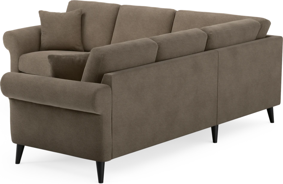 Eden - Hörnsoffa, 2+2-sits - Brun