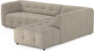 Bella - 3-sits soffa med divan höger - Beige