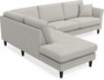 Eden - 2,5-sits soffa med divan - Grå
